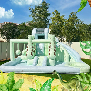 Bạc Hà PVC trượt nước Inflatable Splash thư bị trả lại Combo hồ bơi nước Inflatable nhảy lâu đài với bóng Pit - Product Image 2