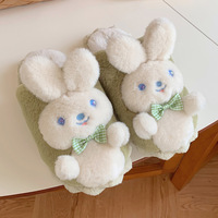 XIXIXITIAO Vente en gros de pantoufles lapin pour femmes pantoufles lapin moelleux mignon chaussures de maison confortables pantoufles animaux drôles comme cadeau