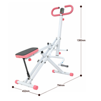Appareil de fitness portable ZKM en acier pour entraînement complet du corps, durable et léger, 136x80x46cm, pour usage intérieur/extérieur