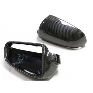 Cubierta protectora <span class=keywords><strong>de</strong></span> espejo <span class=keywords><strong>de</strong></span> coche modificado <span class=keywords><strong>de</strong></span> fibra <span class=keywords><strong>de</strong></span> carbono Real <span class=keywords><strong>de</strong></span> alta calidad espejo lateral adecuado para Audi A3 A4 A6L S6 B7 - Product Image 3