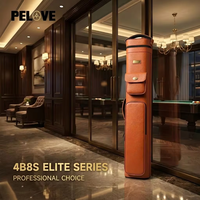 Étui de transport professionnel pour 4 queues et 8 fers de billard PELOVE 8042, sac rigide en cuir premium pour joueurs professionnels