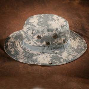 Chapeaux d'été unisexe à large bord Fisherman Outdoor Panama Safari Hat Bucket With String - Product Image 4