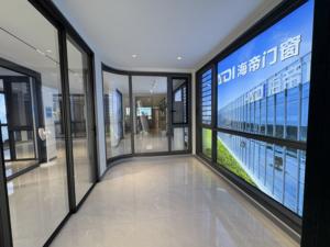 باب ثنائي الطي من الألومنيوم للخدمة الشاقة مع قفل آمن للاستخدام الخارجي للمكاتب والمول والشقق - Product Image 6