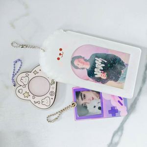 DIY Zimi Credit Card Photo Frame Photocard Holder Keyring with Koearn Stars Design - Product Image 6