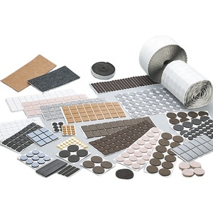 Patins en <span class=keywords><strong>feutre</strong></span> adhésifs blancs, bruns, noirs, protecteurs de meubles, patins en <span class=keywords><strong>feutre</strong></span> coulissants en tailles personnalisées - Product Image 1