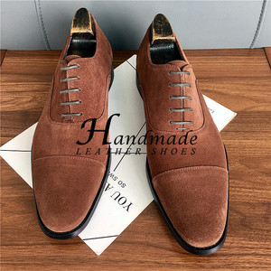 New model <b>Block</b> retro casual business leather shoes for men - genuine leather three-piece oxford shoes - Product Image 5