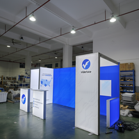 Mur d'images métallique double face SEG pour salon professionnel, installation facile, pour conférences, événements, expositions, affichage LED personnalisé avec logo