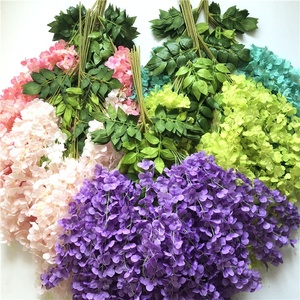 F-1577 Fabrik Hochzeit Mittelstücke Dekoration Seide Glyzinien Blumen Hängen Reben Flores Künstliche Glyzinien