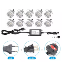 Tahan Air DC 12V 24V Mini Luar Ruangan Bawah Tanah LED Dikuburkan Lampu Lantai Lampu Dek Lampu LED Tanah Lampu 1 Ini