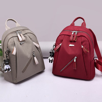 Sac à dos décontracté pour ordinateur portable Fermeture à glissière Nouveau style coréen Doublure en polyester All-Match College School Travel Pratique