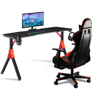 โต๊ะเล่นเกมคอมพิวเตอร์ขาโลหะ,ไฟ Led สำหรับเล่นเกมคอมพิวเตอร์ตั้งโต๊ะ - Product Image 4