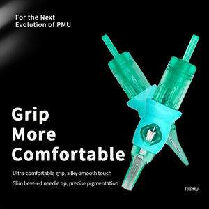 <span class=keywords><strong>Agujas</strong></span> <span class=keywords><strong>de</strong></span> Tatuaje Verdes <span class=keywords><strong>de</strong></span> Nuevo Diseño 2025, Cartuchos Desechables para Tatuaje PMU, Línea Fina 1RL, <span class=keywords><strong>Agujas</strong></span> para Cartuchos <span class=keywords><strong>de</strong></span> Tatuaje - Product Image 4