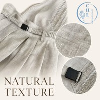 Ensemble d'été pour femmes Cool Relaxed Esthétique Old Money Style High End Linen-Cotton Gray Sleeveless Top Wide Leg Pants Set