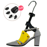 Civière de chaussures en plastique jaune Talons hauts disponibles Étirez la partie supérieure de l'arbre à chaussures large Fabrication de précision