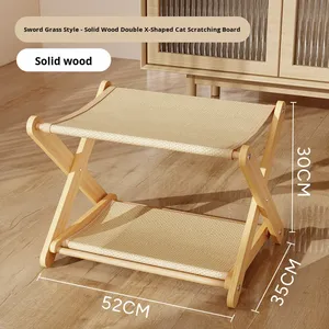 Extra Großer Faltbarer Katzen-Kratzbaum Verschleißfest Nicht-Haarende Sisal Ohne Montage Liegestuhl Katzenbaum Kratzmöbel - Product Image 6