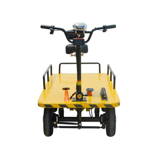 <b>Battery</b> Operated Electric <b>Flat</b> Cart With Steering Wheel - Product Image 3
