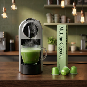 Cápsulas de Matcha Puro de Grado Ceremonial, Compatibles con Todas las Máquinas Nespresso Original Line, Cápsulas de Té Saludables, Venta al Por Mayor - Product Image 1