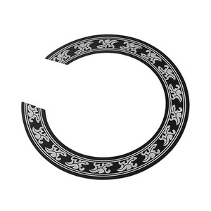 Autocollant de remplacement <span class=keywords><strong>pour</strong></span> <span class=keywords><strong>rosace</strong></span> de <span class=keywords><strong>guitare</strong></span> folk, cercle décoratif <span class=keywords><strong>pour</strong></span> trou sonore, accessoire <span class=keywords><strong>pour</strong></span> guitares de 40-41 pouces - Product Image 1