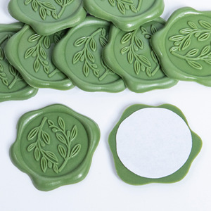 Autocollants adhésifs en plastique pour sceau, motif feuille d'<span class=keywords><strong>olivier</strong></span>, pour emballage de bouteilles d'huile d'olive - Product Image 5