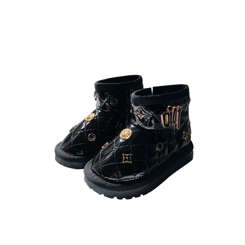 Wholesale Boots Children Shoe 2021 Warm Princess Kid Winter Boots Round Toe Children's Casual Snow Boots