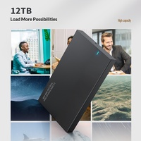 Casing Hard Drive PC 25-inci Kustom, Desain Tanpa Alat, Portabel, Dilengkapi Antarmuka Micro-B/Type-C Model X0023