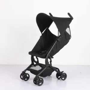 Lightweight Travel Stroller - Compact Umbrella Stroller for Airplane, One-Hand Folding Baby Stroller, Newborn Infant Stroller w/