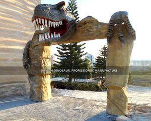 Puerta de fibra de vidrio para Parque de dinosaurios, puerta de dinosaurios para Parque de <span class=keywords><strong>entrada</strong></span>, personalizada - Product Image 6