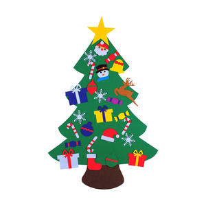 Décoration <span class=keywords><strong>de</strong></span> la maison bricolage feutre faites-le vous-même arbre <span class=keywords><strong>de</strong></span> Noël avec lumières led en option tenture murale feutre ornement <span class=keywords><strong>de</strong></span> Noël - Product Image 4