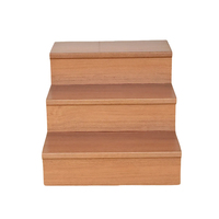Marches d'escalier en bois durables, écologiques et antidérapantes pour hôtel, sous-sol, villa, appartement, pour escaliers droits