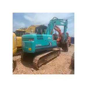 99% New Kobelco SK140lc Kobelco crawler excavator 14ton tracked digger, Hydraulic earth-moving tractor SK 140 shovel