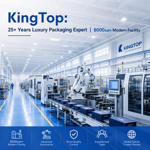 Boîte <span class=keywords><strong>cadeau</strong></span> rigide magnétique noire luxueuse par KingTop Packaging, 25 ans d'expérience, 50 pièces - Product Image 4