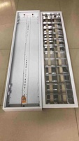 Éclairage de bureau, grille lumineuse, 4 pieds, double tube, encastré, grille, lampe 40w, T5 T8, grille lumineuse à LED, luminaire 2x36w pour hôpital