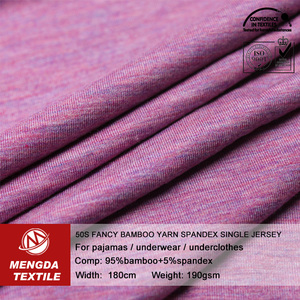 Tissu tricoté en fils écologiques, 50s, étoffe de <span class=keywords><strong>bambou</strong></span> biologique - Product Image 2