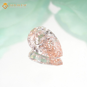 Diamante Goldleaf IGI Report CVD, Corte Pera, 1.51ct, Rosa Intenso Fantasía, VS1, de Guangxi, para Joyería - Product Image 2