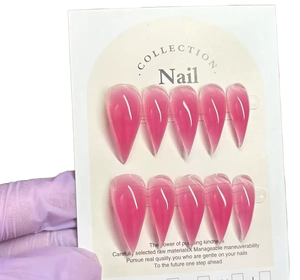 Venta al por Mayor <span class=keywords><strong>de</strong></span> 10 <span class=keywords><strong>Uñas</strong></span> Postizas Pintadas a Mano con Gel, Hermosas <span class=keywords><strong>Uñas</strong></span> Acrílicas Hechas a Mano <span class=keywords><strong>de</strong></span> Lujo, <span class=keywords><strong>Uñas</strong></span> Postizas <span class=keywords><strong>de</strong></span> Alta Calidad - Product Image 1
