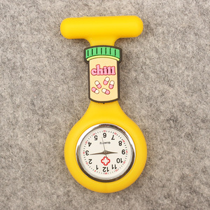Cute Cartoon Ambulance Silicone <b>Nurse</b> Fob <b>Watch</b> Round Quartz <b>Pocket</b> Clock for Doctors <b>Nurses</b> - Product Image 5