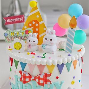 ชุดตกแต่งเค้กวัน<span class=keywords><strong>เกิด</strong></span>กระต่ายบันนี่น่า<span class=keywords><strong>รัก</strong></span>18ชิ้นปลั๊กอิน<span class=keywords><strong>เค้ก</strong></span>สุขสันต์<span class=keywords><strong>วัน</strong></span><span class=keywords><strong>เกิด</strong></span>สี - Product Image 3