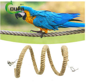 <span class=keywords><strong>Parrot</strong></span> tali panjat burung peganan berdiri tali rami mainan ayunan kandang burung penting perlengkapan burung - Product Image 5