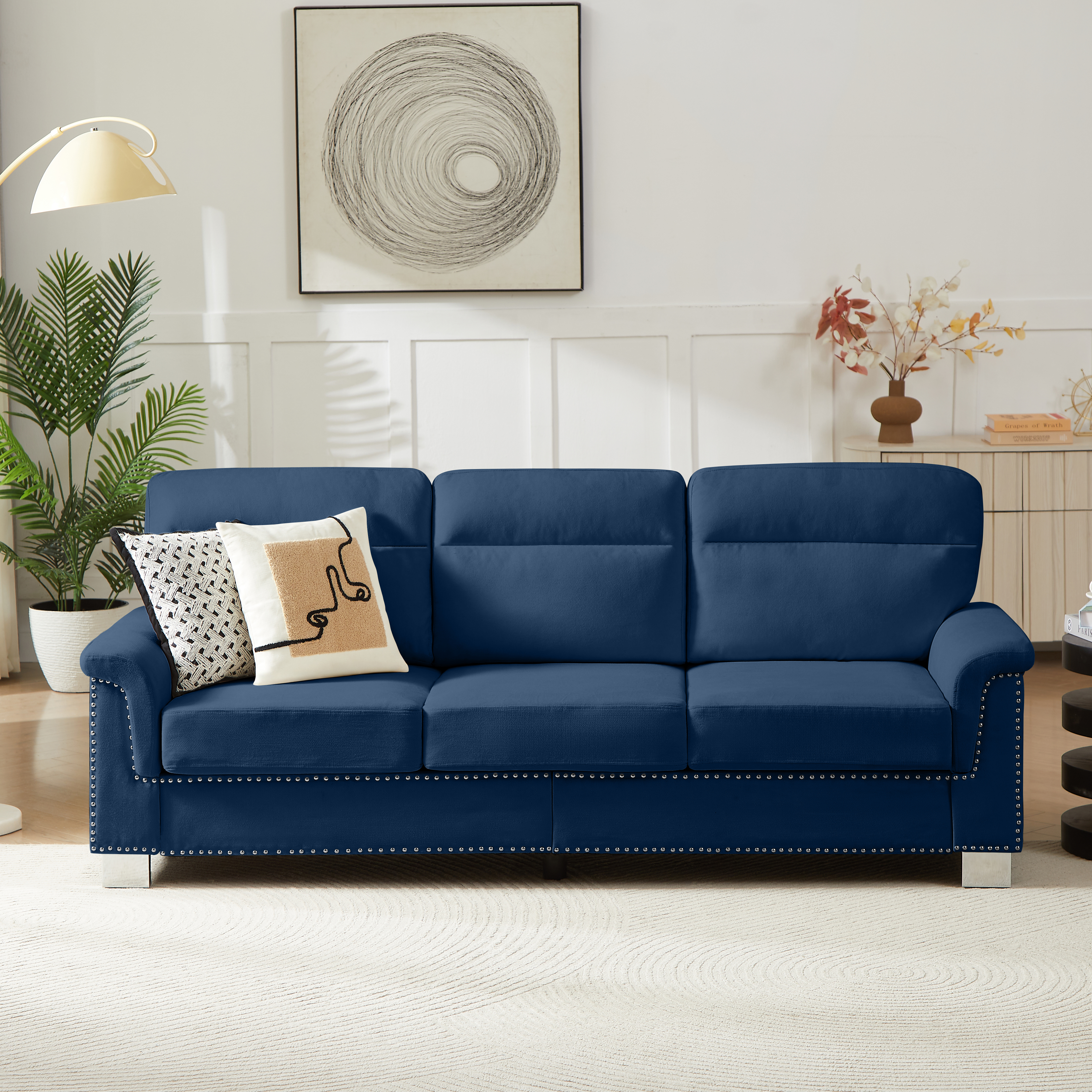 Tissu velours bleu + lce et neige +3 places