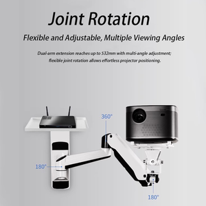 Pr07a New Phổ Treo Tường Máy Chiếu Cánh Tay Có Thể Gập Lại Kính Thiên Văn Khung Đứng 90 Độ Nghiêng Góc Tương Thích Tất Cả Các Thiết Bị - Product Image 5