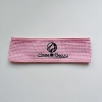 Bandeau de spa personnalisé en microfibre élastique avec logo brodé, bandeaux pour ensembles de tenues, bandeaux pour outils de maquillage, bandeaux en coton gaufré