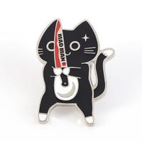 Dessin animé en métal personnalisé pour chat Épinglettes Adorables insignes en émail pour les amoureux des chats Conception de chaton mignon pour objets de collection Émail doux