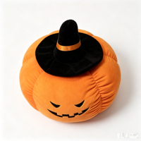 Coussin de citrouille amusant et effrayant pour Halloween