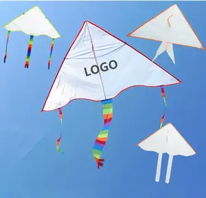 Benutzer definierte gedruckte große Drachen benutzer definierte gedruckte Werbung im Freien Delta Diamond Kites für fliegende Werbe billige Logo Kite