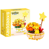 Keeppley Ensemble de construction, Kit de modélisme sur le thème des animaux, Série de collection Anime Elf Trainer, Blocs de construction magiques à assembler, Jouet pour adultes, Cadeau