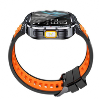 Montre connectée NX23 pour hommes, en promotion directe usine, appels Bluetooth, lampe de poche intégrée, étanche IP68, suivi sportif et de fitness