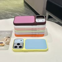 Coque de protection antichoc en TPU et PC colorée avec cadre de caméra, étui de téléphone tendance en gel PC pour iPhone 18 17 16 15