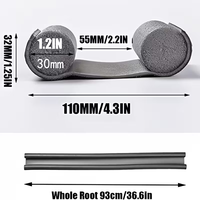 Joint d'étanchéité insonorisant pour porte, anti-vent et anti-bruit, en mousse durable pour bas de porte et interstice, empêche les courants d'air et réduit le bruit pour les portes.