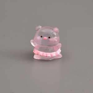 Diseño Popular - Adornos Decorativos Pequeños para Coche, Cerdito Transparente Luminoso Rosa, Charms Personalizados para Carcasas de Teléfono - Product Image 5