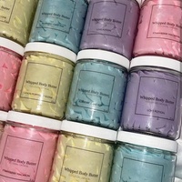 Bouteille de soin de la peau personnalisable avec étiquette, 500 ml, 250 ml, pots en plastique transparent PET, contenants pour crème exfoliante pour le corps, beurre de karité